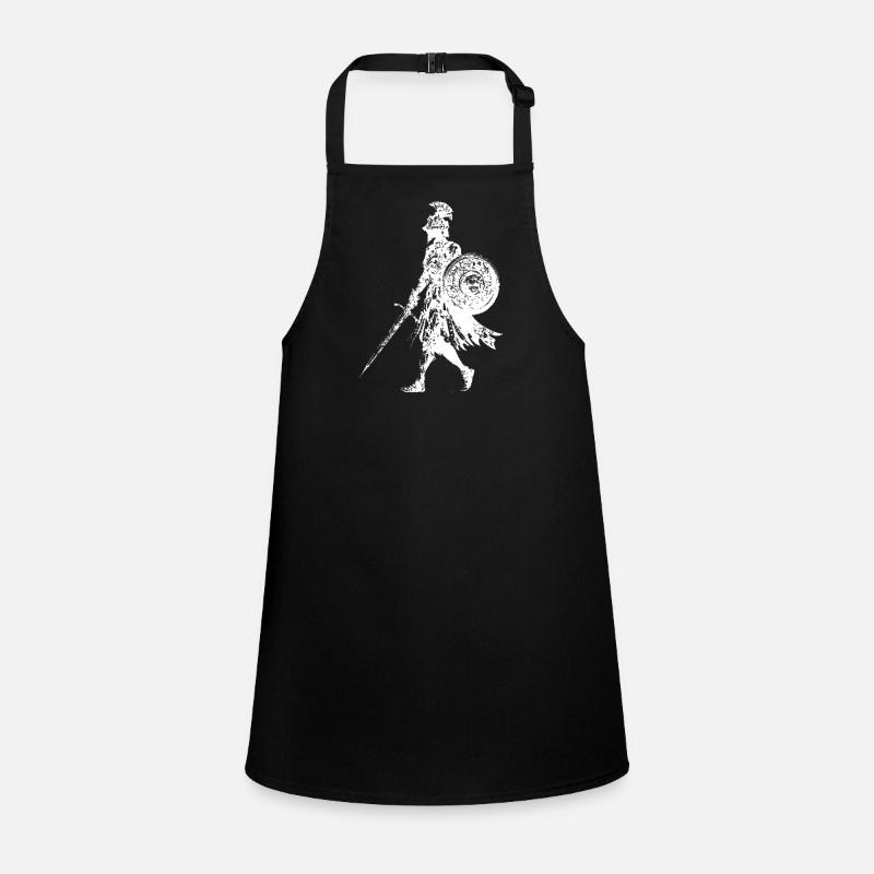 Knight Silhouette Shield Sword Children's Apron
