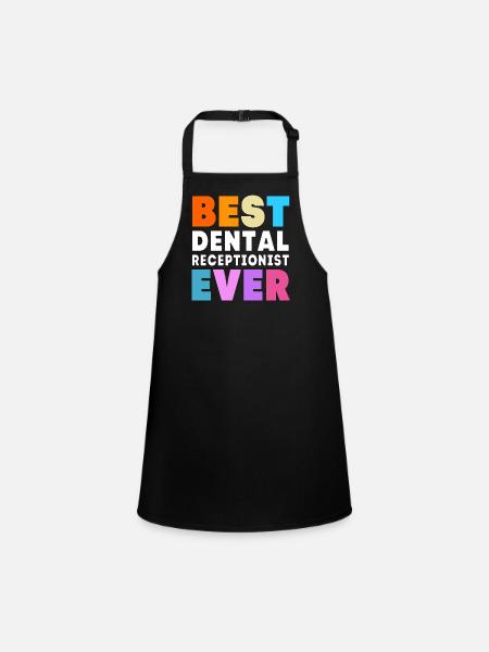 Réceptionniste Dentiste - Tablier Enfant - noir - Devant