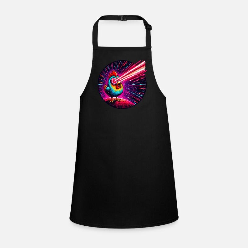 Space Laser Chicken Children's Apron