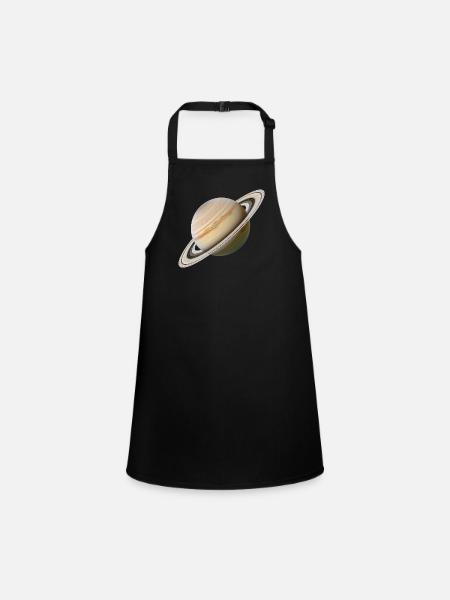 Saturne - Tablier Enfant - noir - Devant