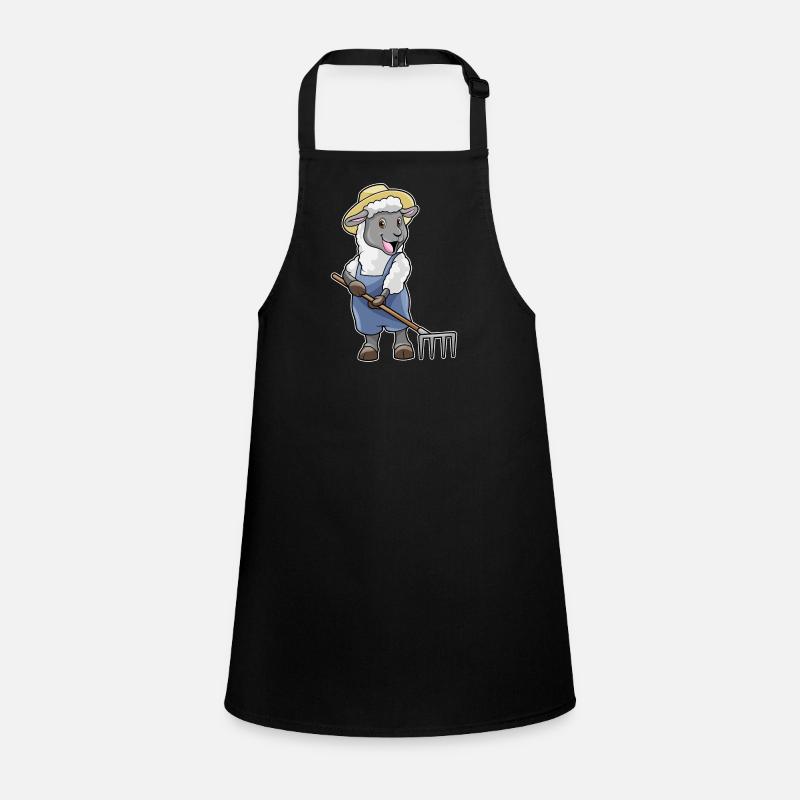 Schaaf as a farmer with rake & hat Children's Apron