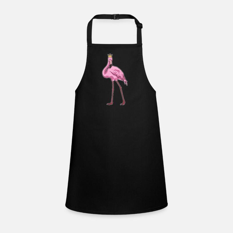 Flamingo with crown Children's Apron