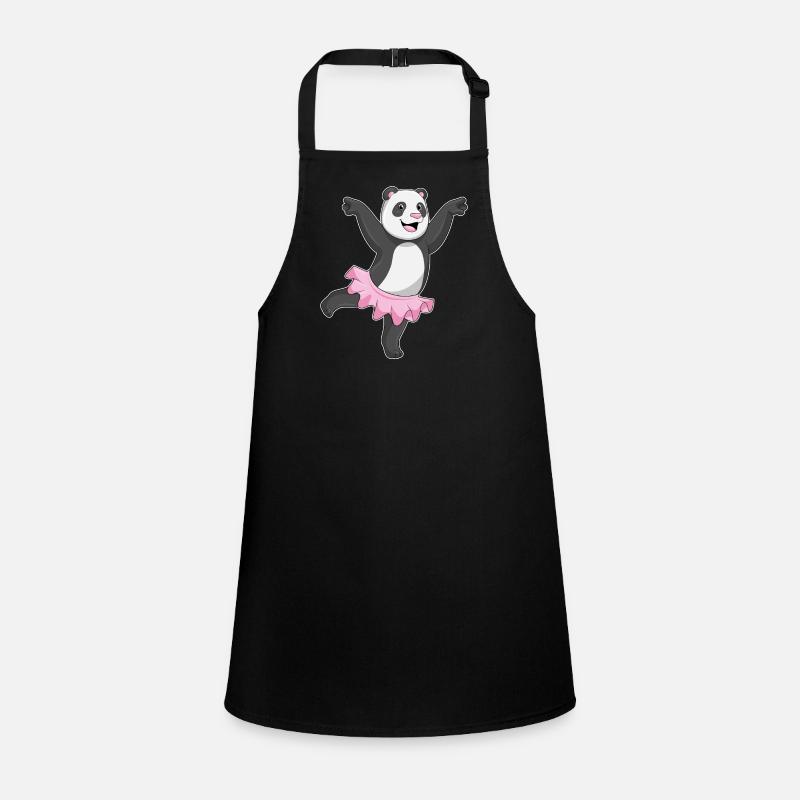 Panda as ballerina at the ballet Children's Apron