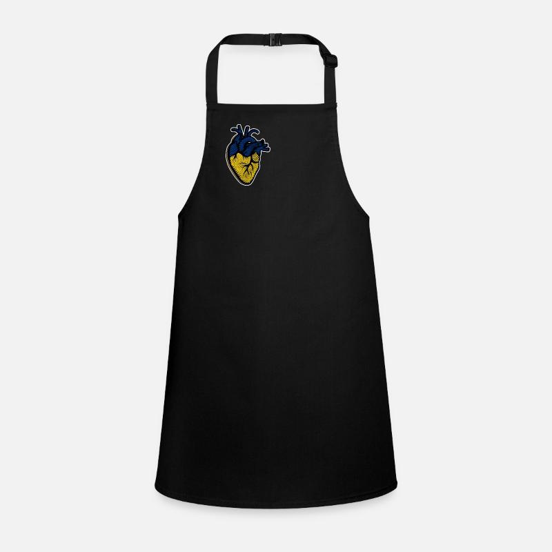 I Stand With Ukraine Flag Heart Children's Apron
