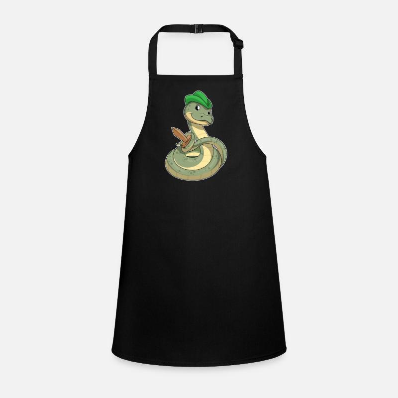 Snake with Sword Children's Apron