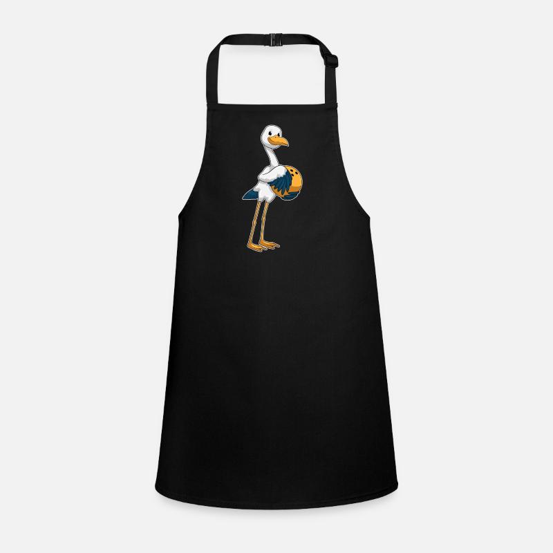 Bowling cigogne avec boule de bowling Tablier Enfant