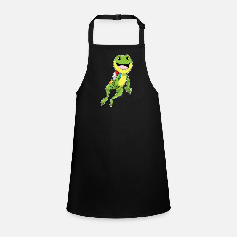 Frog with jetpack Children's Apron