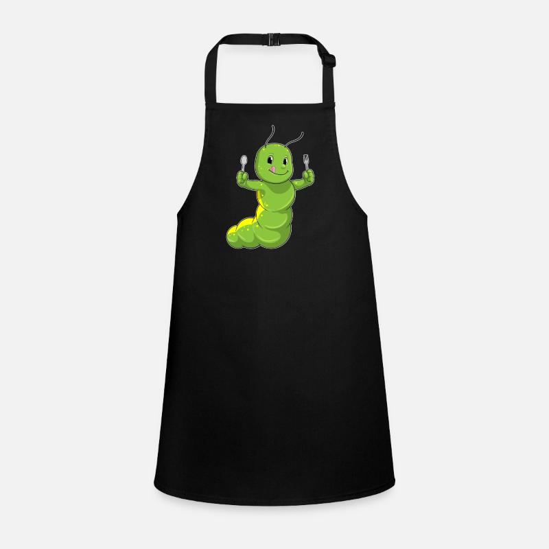 Caterpillar with spoon & fork Children's Apron