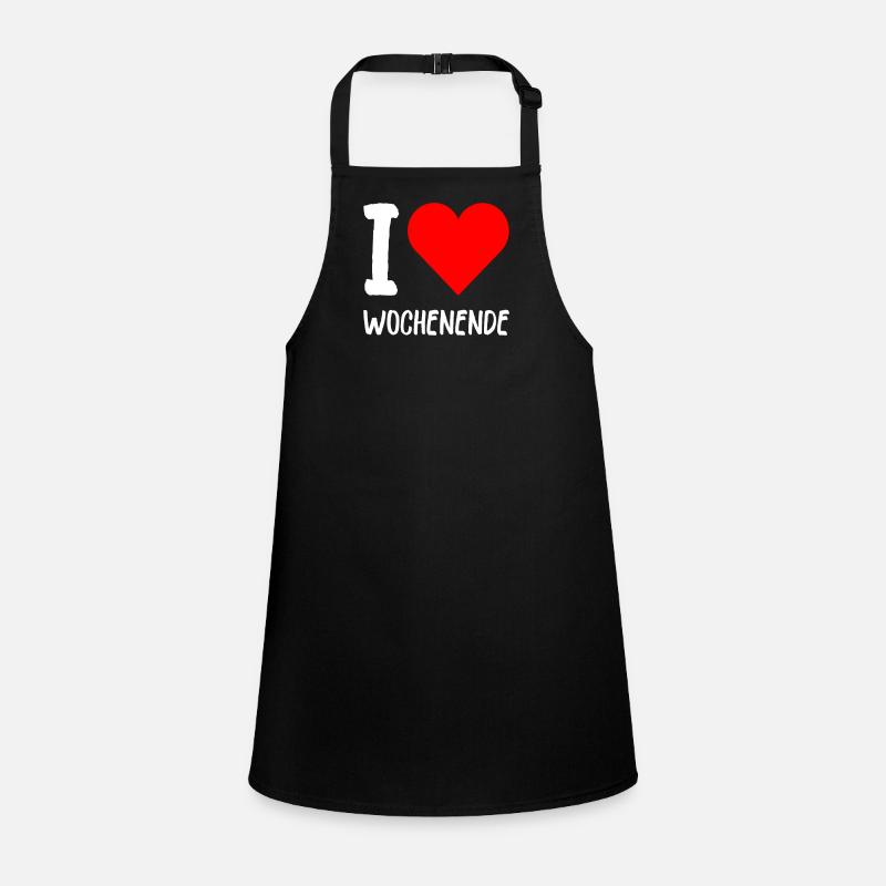 I Love Wochenende Wochenend Liebe Endlich Freitag Schürze für Kinder