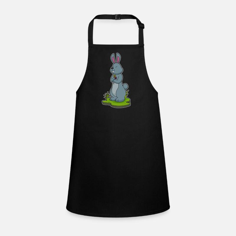Rabbit with flowers Children's Apron