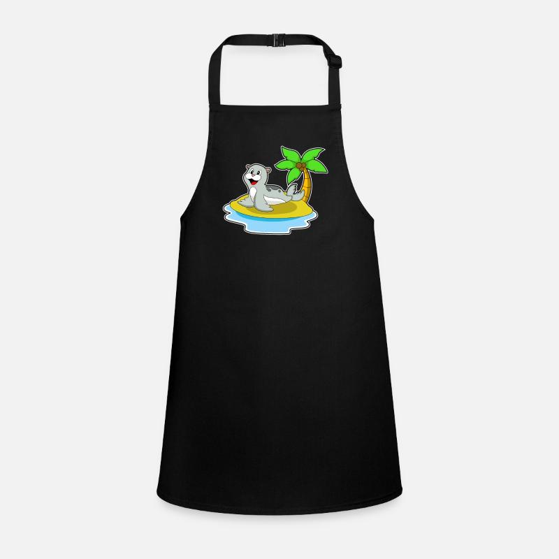 Seal on island Children's Apron