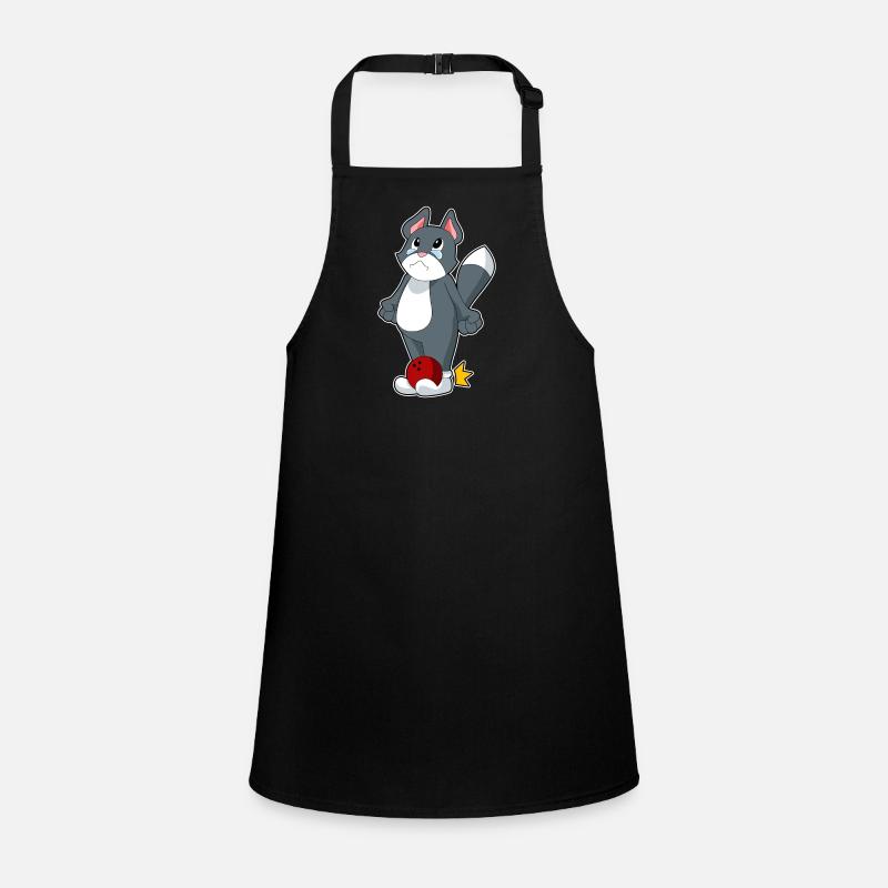 Katze Bowling Bowlingkugel Schürze für Kinder
