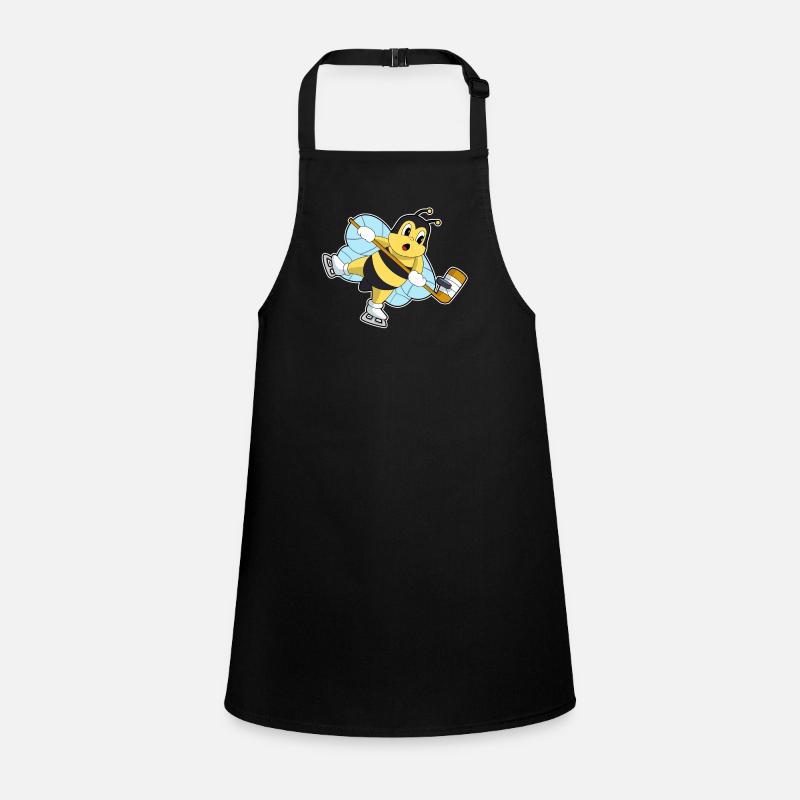 Bee Ice Hockey Sticks Children's Apron
