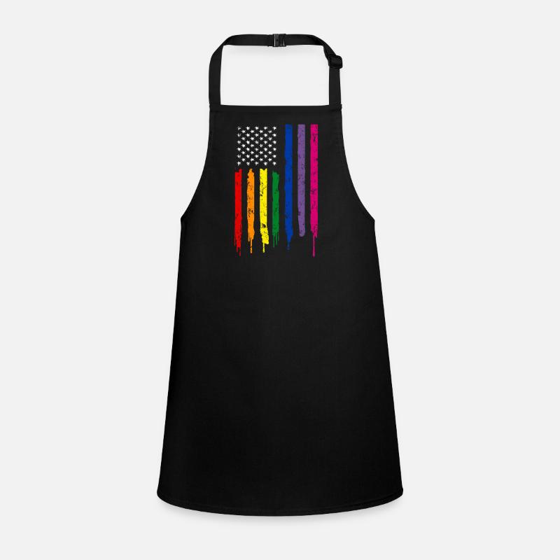 LGBTQ American Flag. Children's Apron