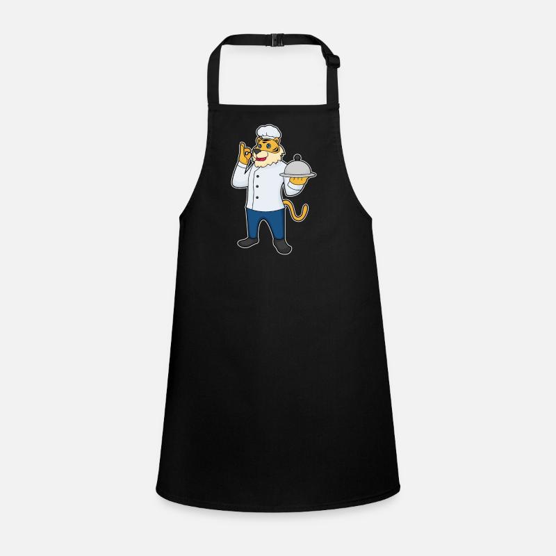 Plateau de service du chapeau de chef Tiger Tablier Enfant