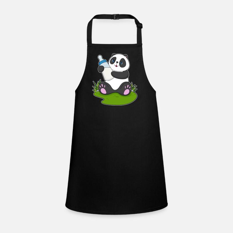 Panda Milchflasche Schürze für Kinder