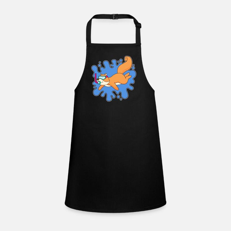 Squirrel Diver Snorkel Children's Apron