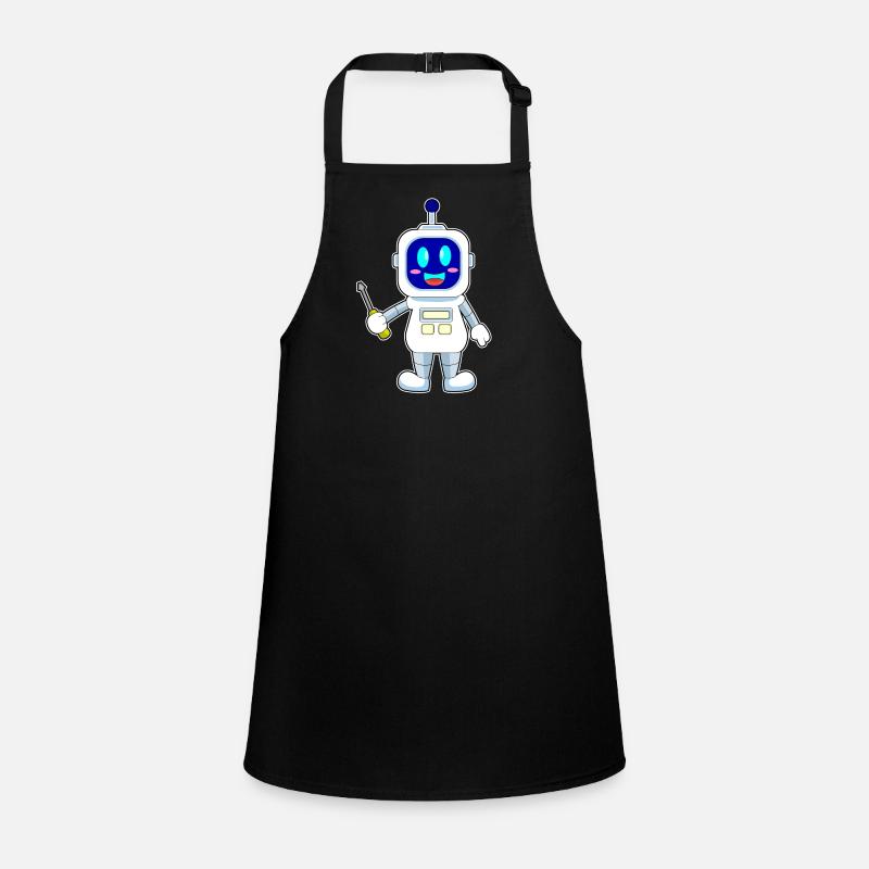 Robot Craftsman Screwdriver Children's Apron