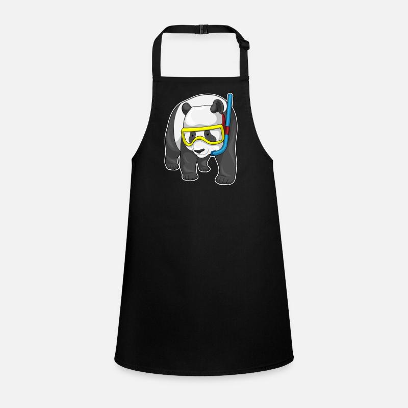 Panda Diver Snorkel Children's Apron