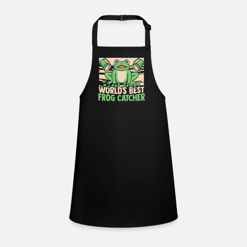 World's Best Frog Catcher Toad Tadpole Frog Children's Apron