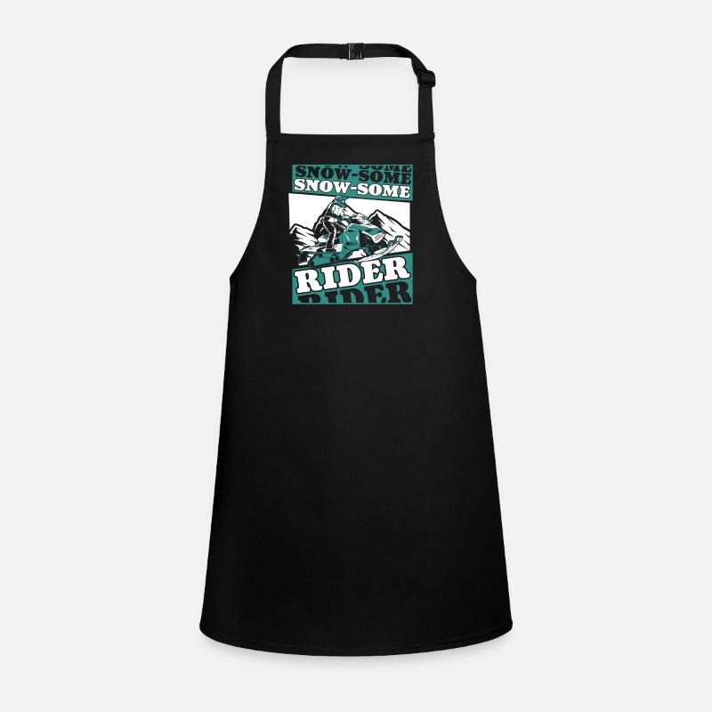 Snow Some Rider Snowmobile Snowmobile Drivers Children's Apron