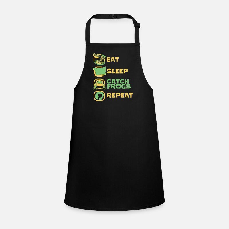 Eat Sleep Catch Frogs Repeat Toad Tadpole Children's Apron