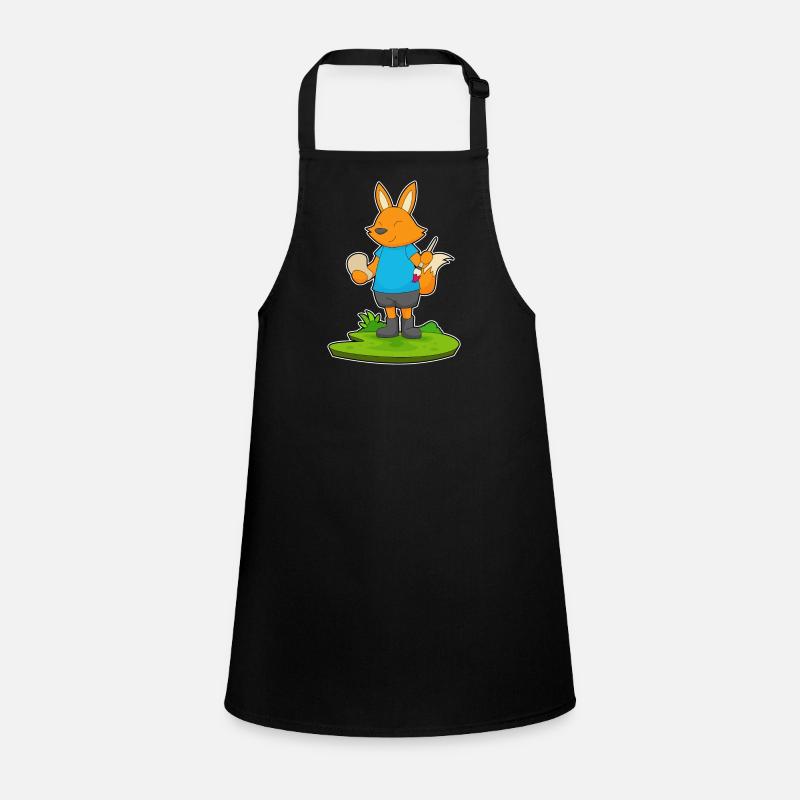 Fox Paint Brush Children's Apron