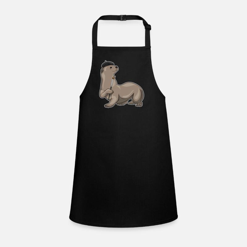 Otter Malen Pinsel Schürze für Kinder