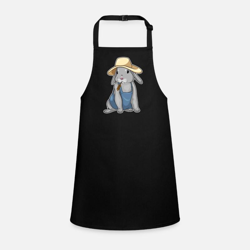 Rabbit Farmer Wheat Children's Apron