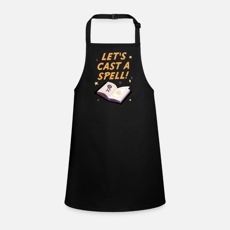 Lets cast a spell, Halloween Children's Apron