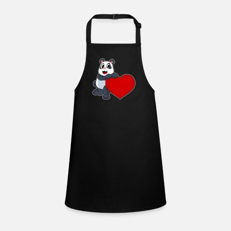 Cœur de panda Tablier Enfant