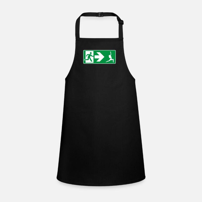 Emergency Exit Yoga Yogi Children's Apron