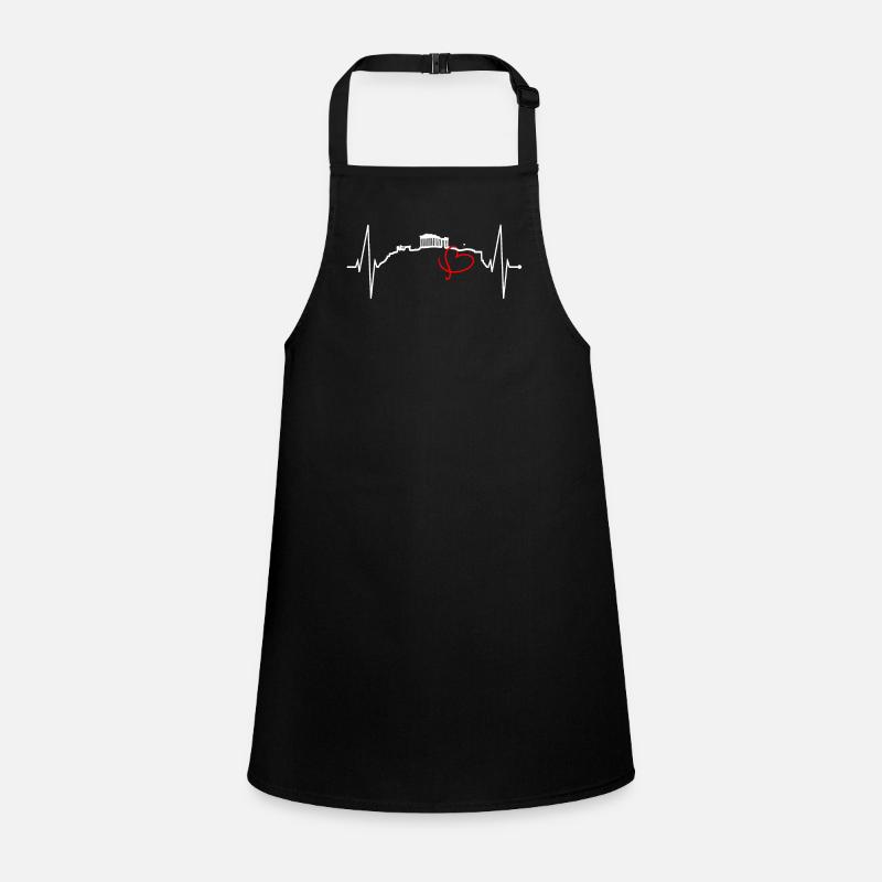 Athens Skyline Heartbeat Greece Acropolis Children's Apron