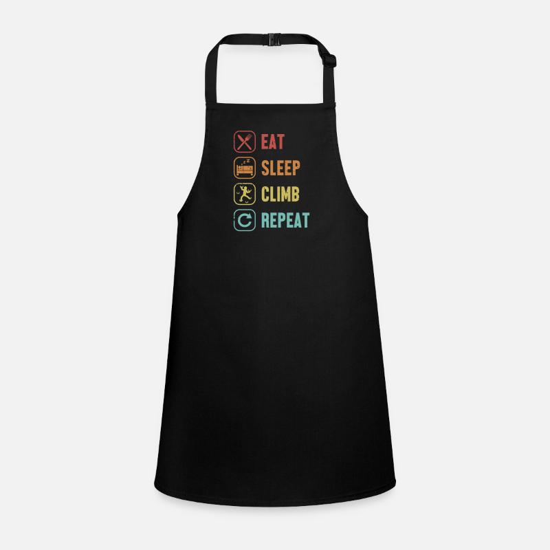 Eat Sleep Climb Repeat Bouldering Sport Climbing Children's Apron