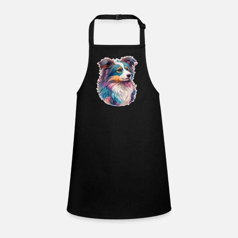 Australian Shepherd Dog Dog Lover Art Children's Apron