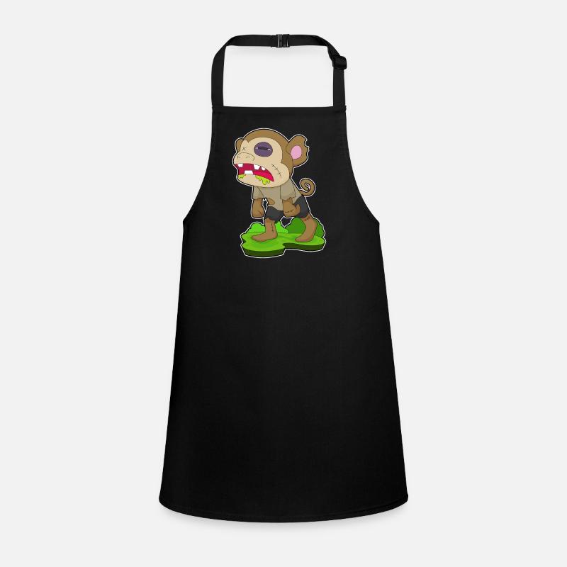 Singe Halloween Zombie Tablier Enfant