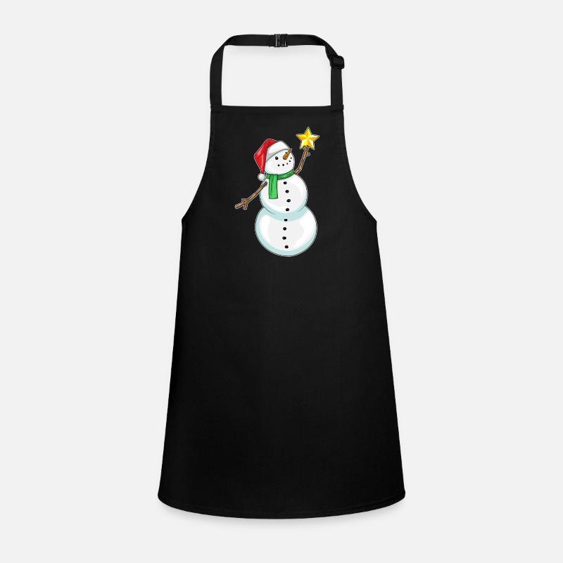 Schneemann Weihnachten Stern Schürze für Kinder