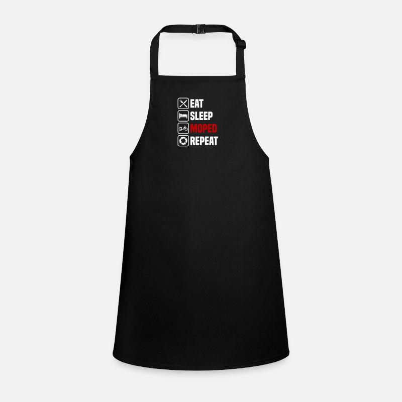 Eat sleep moped repeat Children's Apron