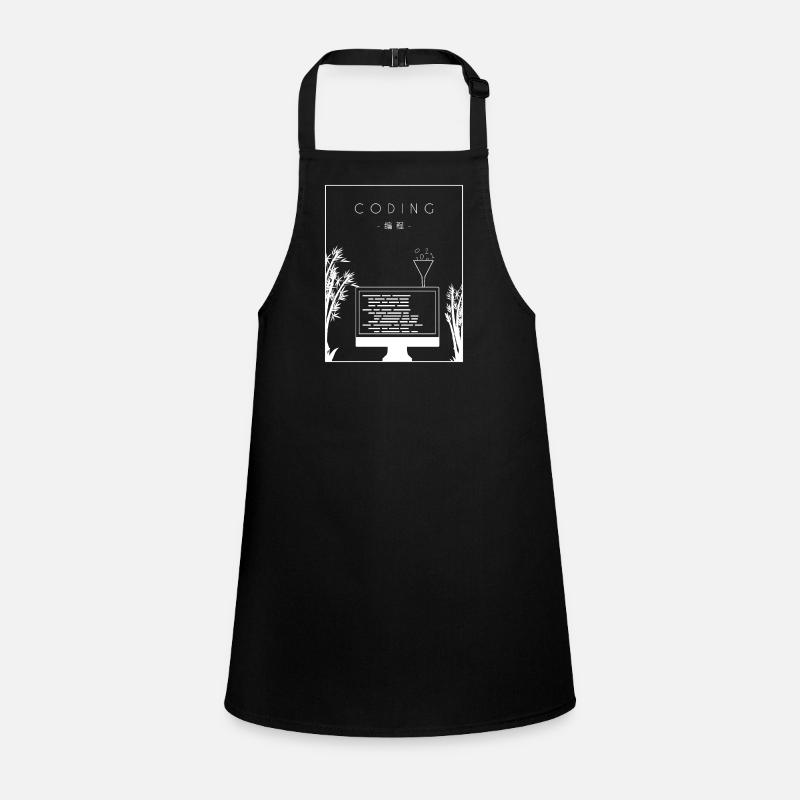 Coding Chinese Hanzi Developer Coder Programmer Children's Apron