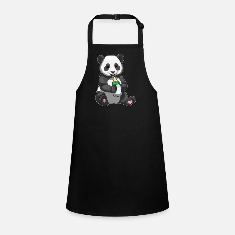 Panda Baby Milk Bottle Children's Apron