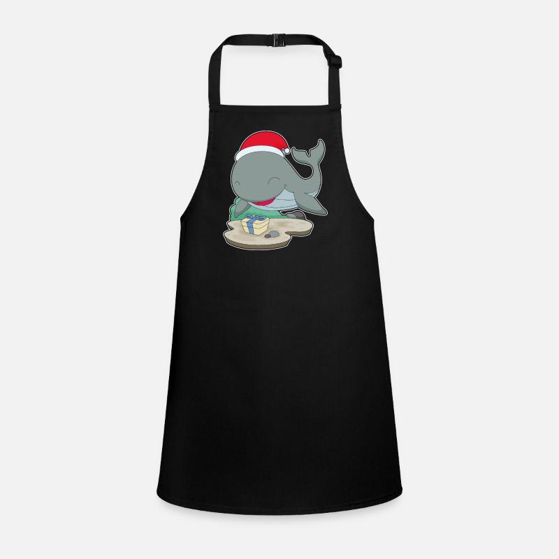 Whale Christmas Package Children's Apron