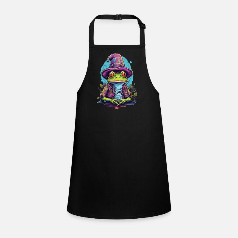 Mystic frog with magic hat Children's Apron