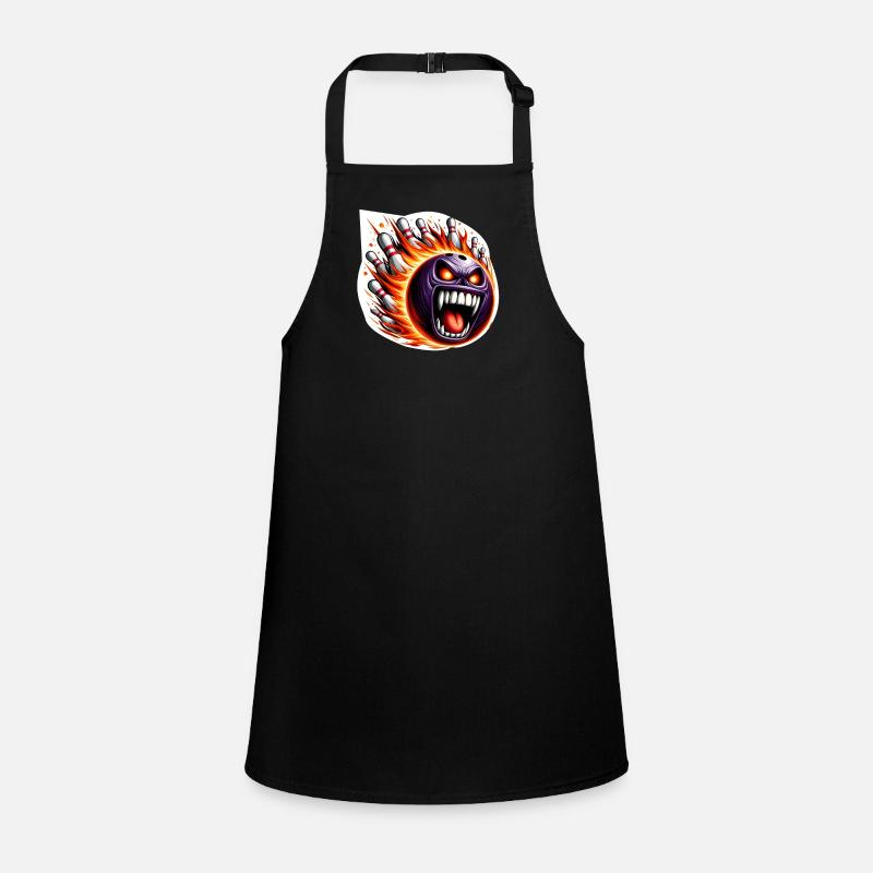 Quilles de feu - Tablier Enfant - noir