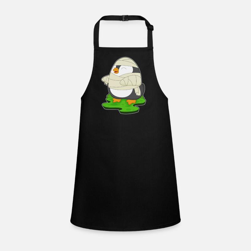 Pinguin Halloween Mumie Schürze für Kinder