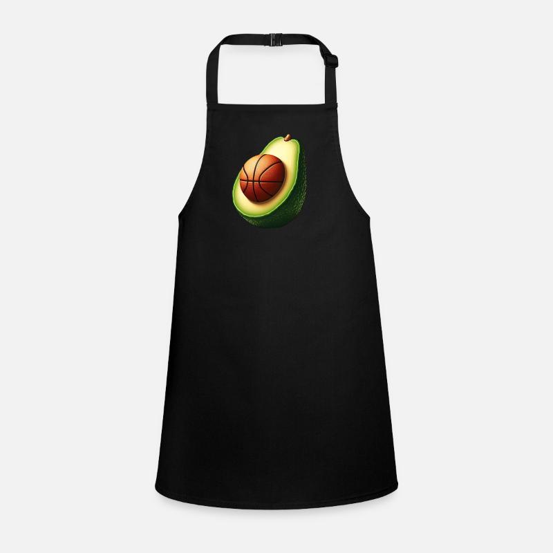 Avocado with basketball core Children's Apron