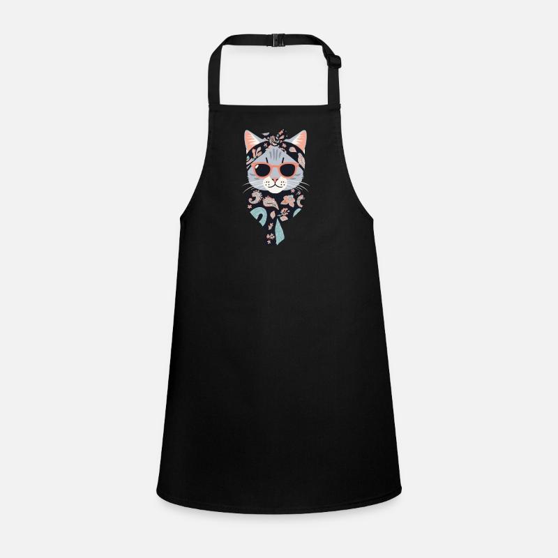 Mignon Chat Maman Cat Amant Maman Style Tablier Enfant