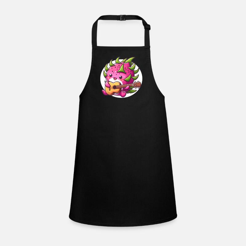 Dragon fruit plays guitar Children's Apron