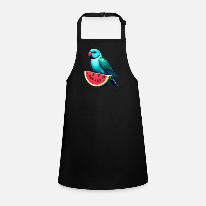 Indian Ring Neck Parrot Watermelon Children's Apron