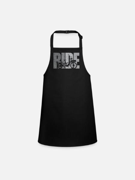 Cycling Cargo Bike - Children's Apron - black - Front