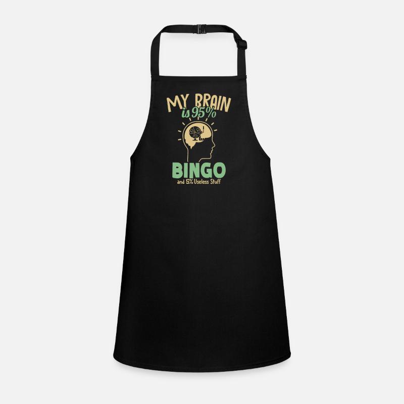 My Brain is 95% Bingo Professional Caller Daubers Children's Apron